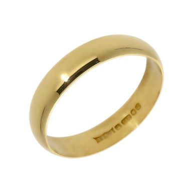 Pre-Owned 18ct Yellow Gold 4mm Wedding Band Ring