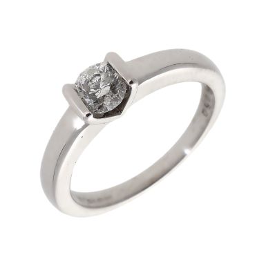 Pre-Owned 18ct Gold 0.50ct Tension Set Diamond Solitaire Ring
