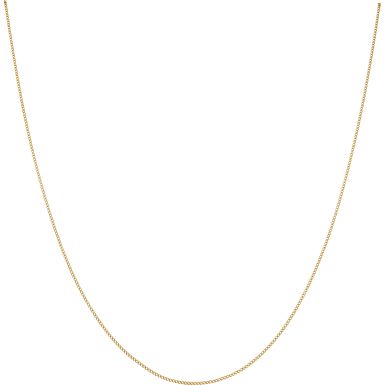 New 9ct Yellow Gold 20 Inch Fine Curb Link Chain Necklace