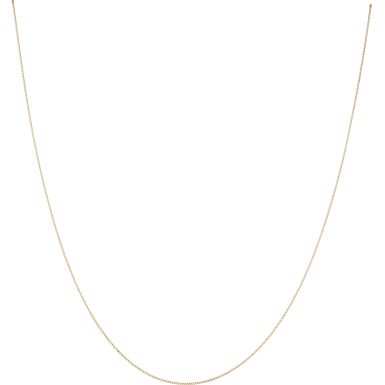 New 9ct Yellow Gold 20" Fine Curb Chain Necklace