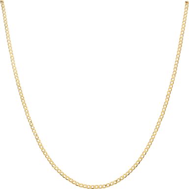 New 9ct Yellow Gold 20 Inch Solid Curb Link Chain Necklace