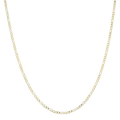 New 9ct Yellow Gold 18 Inch Figaro Chain Necklace