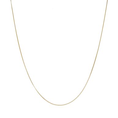 New 9ct Yellow Gold 18" Slim Link Curb Chain Necklace