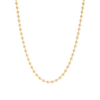 New 9ct Yellow Gold 22 Inch Beaded Chain Necklace 30.8g