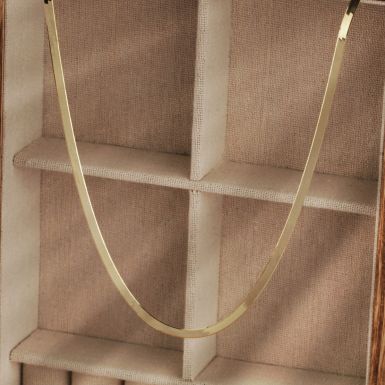 New 9ct Yellow Gold 18" Herringbone Necklace