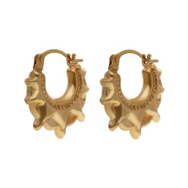 New 9ct Yellow Gold Traditional Creole Earrings