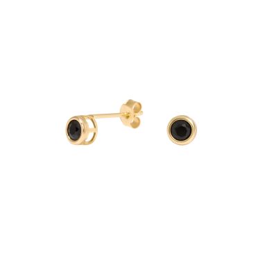 New 9ct Yellow Gold Sapphire Stud Earrings