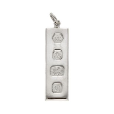 Pre-Owned Vintage 1978 Sterling Silver Ingot Pendant