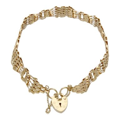 Pre-Owned Vintage 1983 7 Inch Fan Gate Bracelet