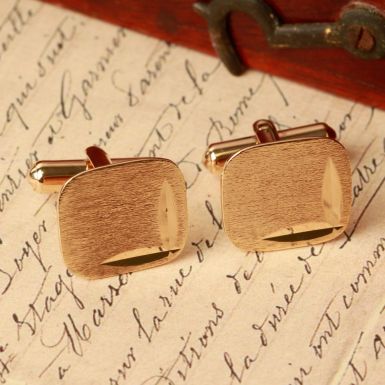 Pre-Owned Vintage 1964 9ct Yellow Gold Bar Cufflinks