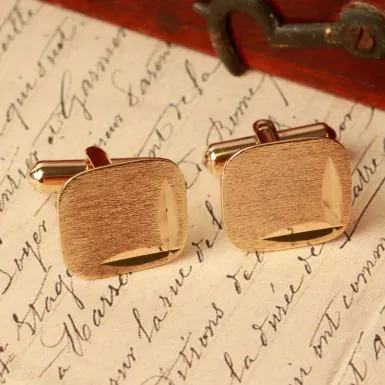 Pre-Owned Vintage 1964 9ct Yellow Gold Bar Cufflinks