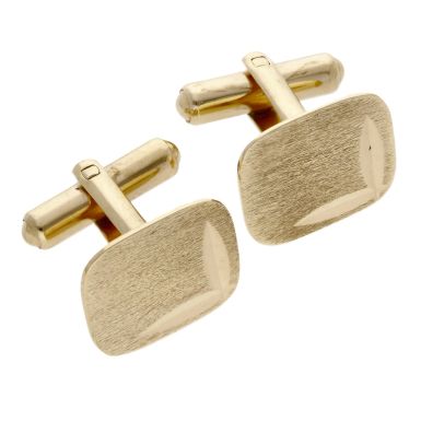 Pre-Owned Vintage 1964 9ct Yellow Gold Bar Cufflinks