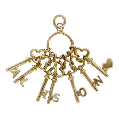 Pre-Owned Vintage 1973 9ct Alison Keys Charm