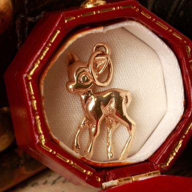 Pre-Owned Vintage 1979 9ct Bambi Charm