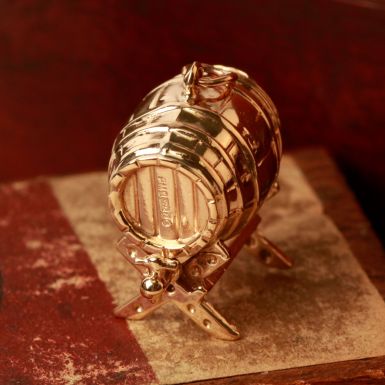 Pre-Owned Vintage 1964 9ct Yellow Gold Keg Charm