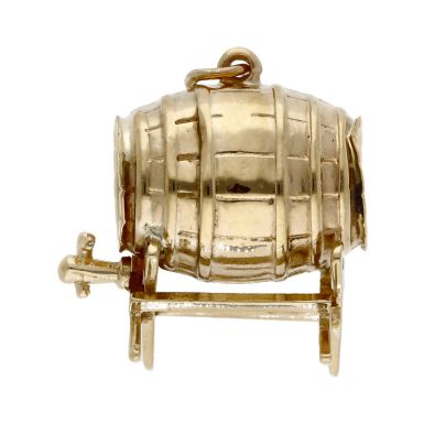 Pre-Owned Vintage 1964 9ct Yellow Gold Keg Charm