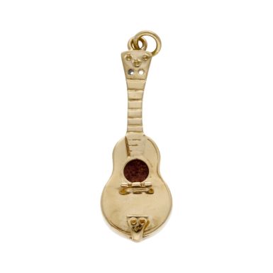 Pre-Owned Vintage 1965 9ct Yellow Gold Guitar Charm