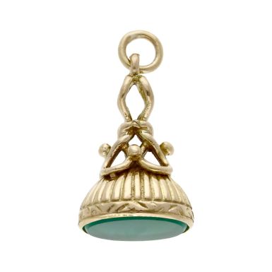 Pre-Owned Vintage 1966 9ct Yellow Gold Agate Fob
