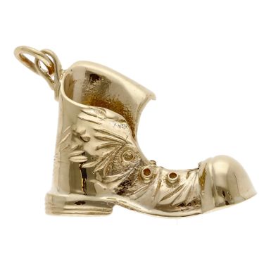 Pre-Owned Vintage 1965 9ct Yellow Gold Old Boot Charm