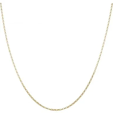 New 9ct Gold 20" Hollow Diamond-Cut Belcher Chain Necklace