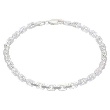 New Sterling Silver Solid 8.5" Anchor Link Bracelet