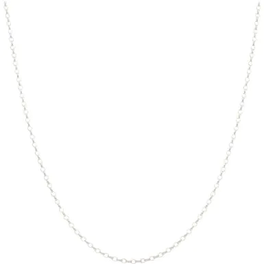New Sterling Silver 20 Inch Belcher Link Chain Necklace