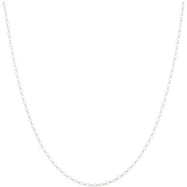 New Sterling Silver 16 Inch Belcher Link Chain Necklace