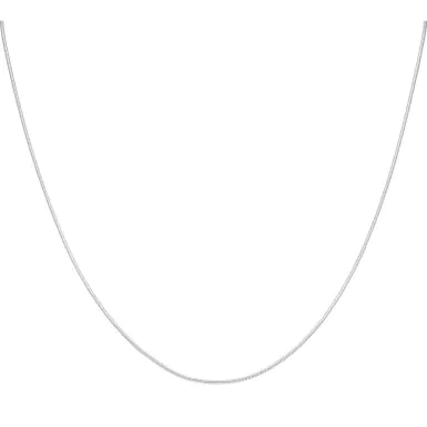 New Sterling Silver 16" Snake Link Chain Necklace