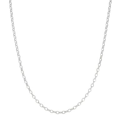 New Sterling Silver 18" Polished Belcher Chain Necklace