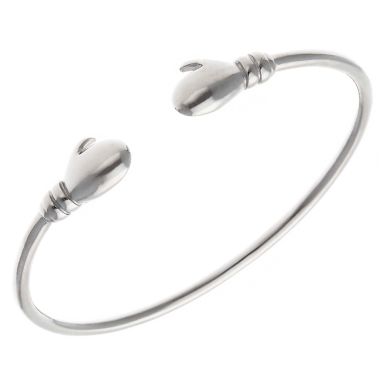 New Sterling Silver Childs Boxing Glove Torque Bangle