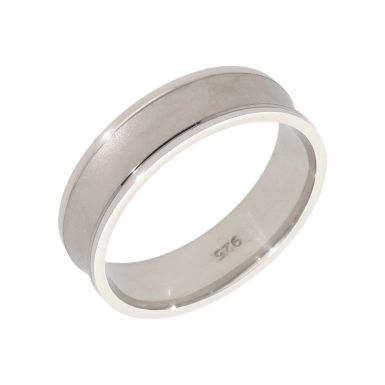 New Sterling Silver 6mm Satin Finish Wedding Band Ring