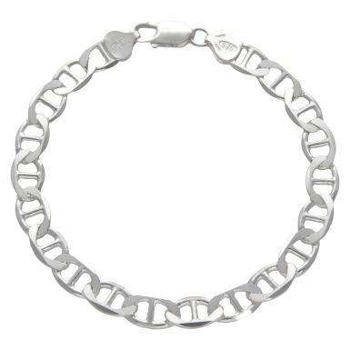 New Sterling Silver 8.5" Anchor Link Bracelet