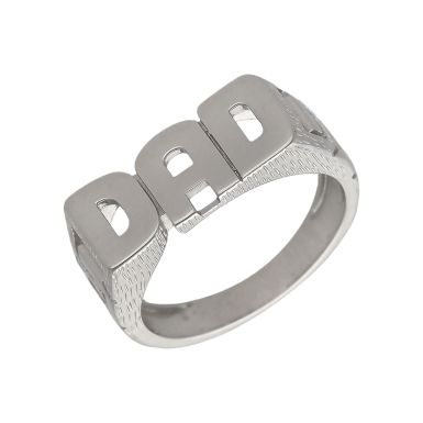 New Sterling Silver Dad Ring