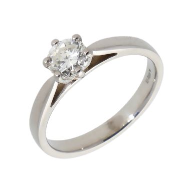 Pre-Owned Platinum 0.50 Carat Diamond Solitaire Ring