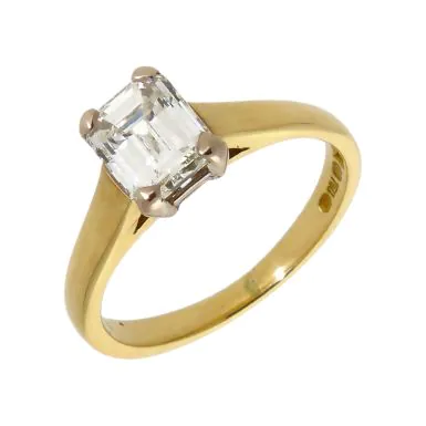 Pre-Owned 18ct Yellow Gold 1.10 Carat Diamond Solitaire Ring