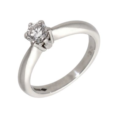 Pre-Owned Platinum 0.30 Carat Diamond Solitaire Ring