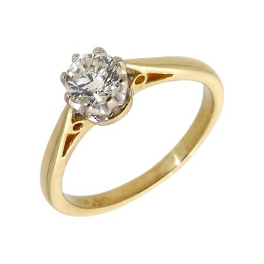 Pre-Owned 18ct Yellow Gold 0.50 Carat Diamond Solitaire Ring