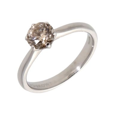 Pre-Owned 18ct White Gold 0.67 Carat Diamond Solitaire Ring