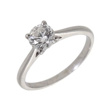 Pre-Owned Platinum 0.73 Carat Diamond Solitaire Ring