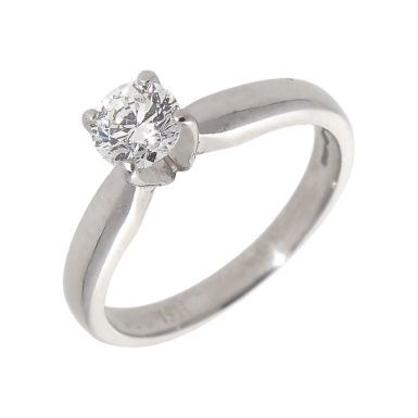 Pre-Owned Platinum 0.52 Carat Diamond Solitaire Ring
