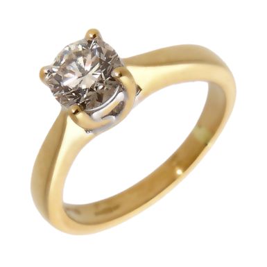 Pre-Owned 18ct Yellow Gold 0.85 Carat Diamond Solitaire Ring