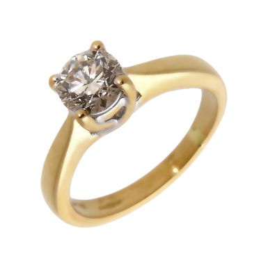 Pre-Owned 18ct Yellow Gold 0.85 Carat Diamond Solitaire Ring