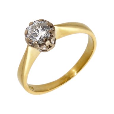 Pre-Owned 18ct Yellow Gold 0.46ct Diamond Solitaire Ring