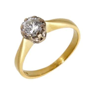 Pre-Owned 18ct Yellow Gold 0.46ct Diamond Solitaire Ring