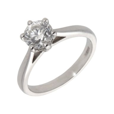 Pre-Owned 18ct White Gold 1.20 Carat Diamond Solitaire Ring