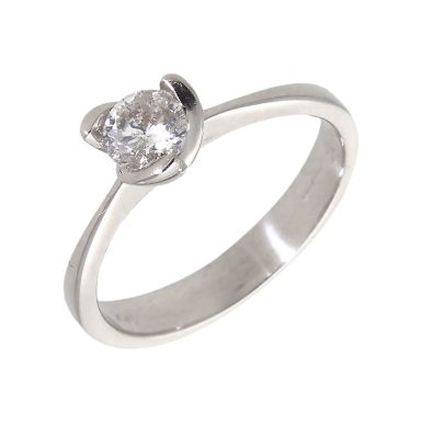 Pre-Owned 18ct White Gold 0.52ct Diamond Solitaire Ring
