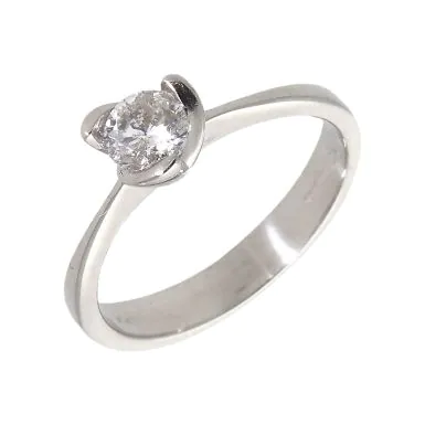 Pre-Owned 18ct White Gold 0.52ct Diamond Solitaire Ring
