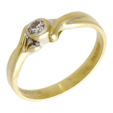 Pre-Owned 18ct Yellow Gold Diamond Solitaire Ring