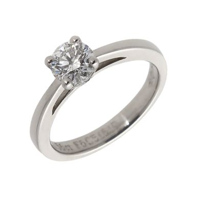 Pre-Owned Platinum 0.56 Carat Diamond Solitaire Ring