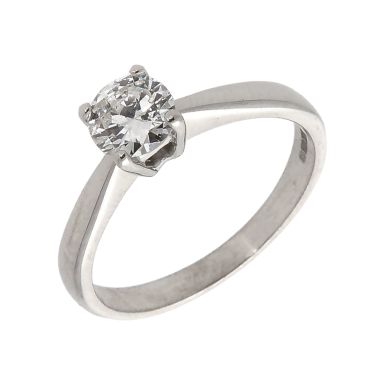 Pre-Owned 18ct White Gold 0.45ct Diamond Solitaire Ring